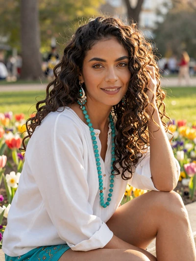 Camila, 25-year-old graphic designer from Buenos Aires with playful smile and creative spirit, seeking loving partnership with American man for marriage